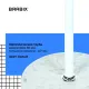 Вешалка-стойка  "CR-1906" на мраморном диске, металл белый/дерево бук, 6 крючков, 606440. Фото товара с разных ракурсов.