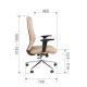 Офисное кресло CHAIRMAN 500ЛЮКС Россия экокожа бежевый. Фото товара с разных ракурсов.