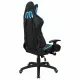 Игровое кресло  "GT Master GM-110", две подушки, экокожа, черное/голубое, 531928. Фото товара с разных ракурсов.