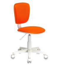 Кресло детское Бюрократ CH-W204NX/ORANGE оранжевый TW-96-1 (пластик белый)