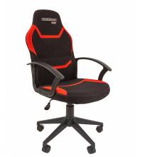 Игровое кресло Chairman game 9 New Россия (текстиль черно-красный)